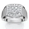 Pompeii3 1/2ct Men's Everett Diamond Wedding Ring 10k Gold Anniversary Band Lab Grown In Multi