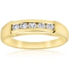 Pompeii3 1/2ct Mens 14k Yellow Gold Round Diamond Wedding Ring In Multi