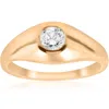 Pompeii3 1/2ct Mens Diamond Solitaire Ring 14k Yellow Gold In Multi