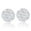 Pompeii3 1/2ct Tw Round Cut Diamond Pave Studs Lab Grown 10k Yellow Gold Earrings
