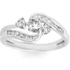 Pompeii3 1/2ct Twist Diamond Engagement Wedding Ring Set 14k White Gold In Multi