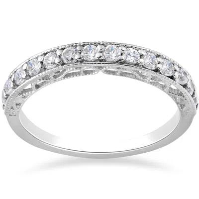 Pompeii3 1/2 Ct Vivian Lab Created Diamond Wedding Ring 14k White Gold In Multi
