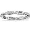 Pompeii3 1/3 Ct Diamond Eternity Petite Twist Vine Eternity Wedding Ring 10k White Gold In Multi