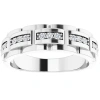 Pompeii3 1/3 Ct Mens Lab Grown Diamond Wedding Ring White Gold Anniversary Band In Multi
