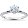 Pompeii3 1/3 Ct Solitaire Diamond Engagement Ring 14k White Gold In Multi