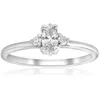 Pompeii3 1/3 Marquise Diamond Engagement Ring 10k White Gold In Silver