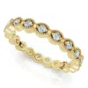 Pompeii3 1/3ct Diamond Aria Eternity Wedding Ring 10k Gold Lab Grown