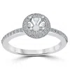 Pompeii3 1/3ct Diamond Engagement Ring Semi Mount 14k White Gold In Silver