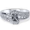 Pompeii3 1/3ct Diamond Engagement Setting 14k White Gold In Multi