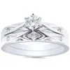 Pompeii3 1/3ct Diamond Engagement Wedding Ring Set 14k White Gold In Multi