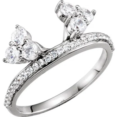 Pompeii3 1/3ct Diamond Ring Wrap Style Wedding Ring 14k White Gold In Multi