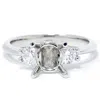 Pompeii3 1/3ct Diamond Semi-mount Engagement Ring 14k Setting In Multi