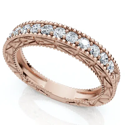 Pompeii3 1/3ct Diamond Stackable Anniversary Wedding Ring 14k Gold Or Platinum Lab Grown