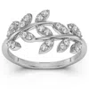 Pompeii3 1/3ct Diamond Wedding Stackable Ring Vine Petal Leaf White Yellow Or Rose Gold In Multi