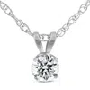 Pompeii3 1/3 Ct Diamond Solitaire Pendant Necklace In 14k White Or Yellow Gold Lab Grown In Silver