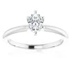Shop Pompeii3 1/3ct Oval Lab Grown Diamond Solitaire Engagement Ring 14k White Gold In Silver