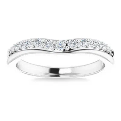 Pompeii3 1/3ct Round Cut Accent Wedding Ring Anniversary 14k Gold Lab Grown In Multi