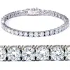 Pompeii3 12 1/3ct Diamond Tennis Bracelet 18k White Gold 7" Lab Created In White