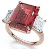 Pompeii3 13ct Ruby & Diamond Ring 14k Gold Or Platinum Lab Grown In Red