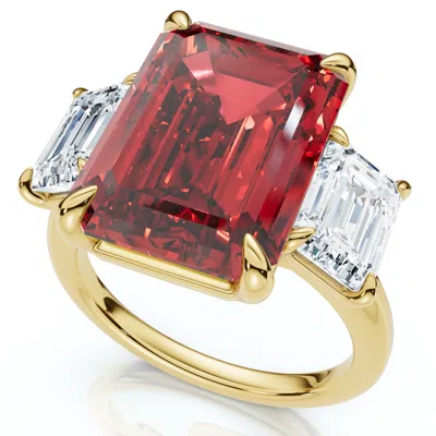 Pompeii3 13ct Ruby & Diamond Ring 14k Gold Or Platinum Lab Grown