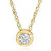 Pompeii3 1/4 Ct Diamond Solitaire Pendant Available In 14k White Or Yellow Gold In White