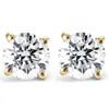 Pompeii3 1/4 Ct Tdw Genuine Diamond Studs Available In 14k White Or Yellow Gold In Multi
