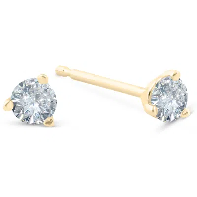 Pompeii3 1/4 Ct Tdw Round Lab Grown Diamond Studs In Platinum, 14k White Or Yellow Gold
