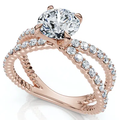 Pompeii3 1.40ct Tori Diamond Engagement Ring 14k Gold Or Platinum Lab Grown In Multi