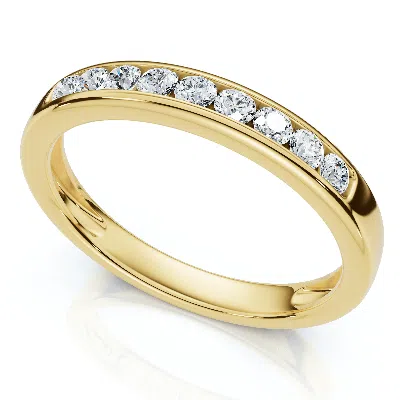 Pompeii3 1/4ct Diamond Channel Set Wedding Stackable Band 14k Gold Or Platinum Lab Grown