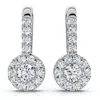 Pompeii3 1/4ct Diamond Drop Earrings 14k White Gold In Gray