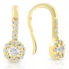 Pompeii3 1/4ct Diamond Earrings Yellow Gold In Multi
