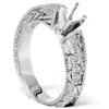 Pompeii3 1/4ct Diamond Engagement Antique Like Ring Setting 14k In Multi