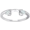 Pompeii3 1/4ct Diamond Engagement Ring Wedding Band Enhancer 14k White Gold In Multi
