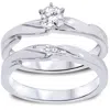 Pompeii3 1/4ct Diamond Engagement Wedding Ring Set 10k White Gold In Multi