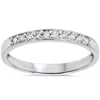 Pompeii3 1/4ct Diamond Stackable Wedding Ring 14k White Gold In Multi