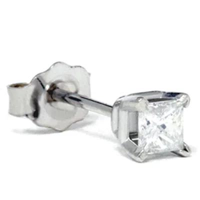 Pompeii3 1/4ct Diamond Stud 14k White Gold In Silver