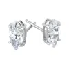 Pompeii3 1/2ct Diamond Studs 14k White Gold In Metallic