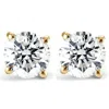 Pompeii3 1/4ct Diamond Studs 14k Yellow Gold In Silver