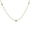 Pompeii3 1/4ct Diamonds By The Yard 18" 14k Yellow Gold Women's Necklace In Multi