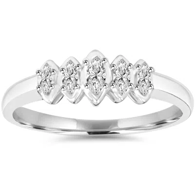Pompeii3 1/4ct Marquise Diamond Ring 10k White Gold In Multi
