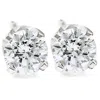 Pompeii3 1/4ct Round Diamond Studs Earrings 14k White Gold In Silver