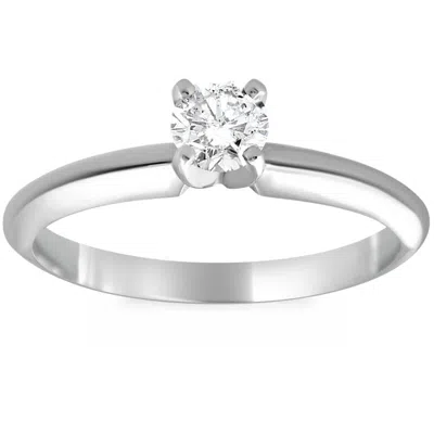Pompeii3 1/4ct Solitaire Round Cut Diamond Platinum Engagement Ring In Green