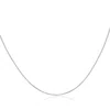 Pompeii3 Solid 14k White Gold 18" Chain With Spring Ring In Silver
