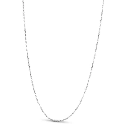 Pompeii3 14k White Gold 18" Chain With Lobster Clasp 1.6 Grams In Silver
