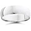 Pompeii3 14k White Gold 7mm Plain Mens Wedding Band Ring Size Selectable In Multi