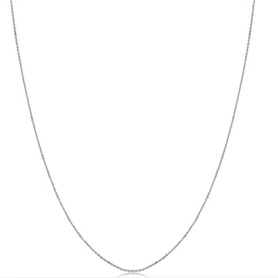Pompeii3 14k White Gold Diamond-cut Cable Chain (18 Inches) In Multi