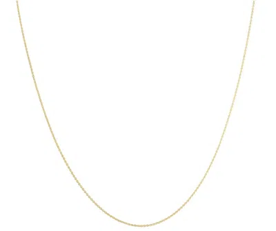 Pompeii3 14k Yellow Gold 0.7 Millimeters Cable Necklace (18 Inches) In Multi