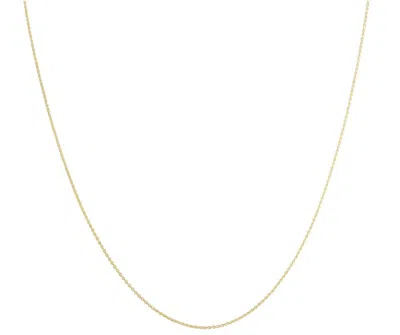 Pompeii3 14k Yellow Gold 0.7 Millimeters Cable Necklace (18 Inches) In Multi