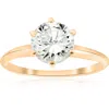 Pompeii3 14k Yellow Gold 1 1/2ct Round Solitaire Diamond Engagement Ring Lab Grown In Silver