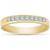 Pompeii3 14k Yellow Gold 1/4ct Diamond Wedding Stackable Womens Ring In Multi